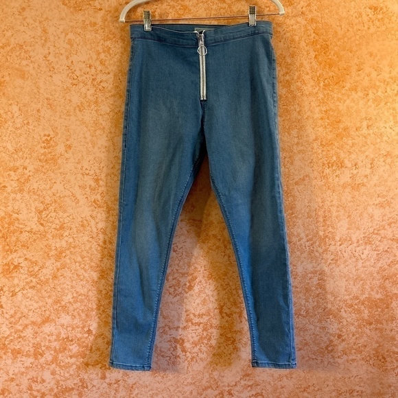 🍁SALE🍁 TOPSHOP Moto Joni Skinny Jeans size W32 - Picture 1 of 6